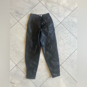 Wilfred Vegan Leather Cargo Pants Size 0